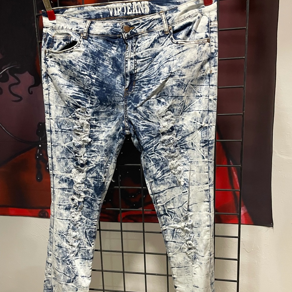 Stone washed vip jeans